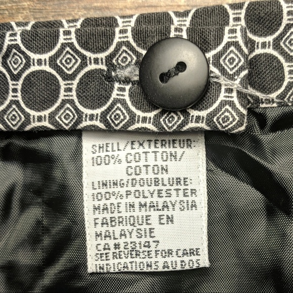 Talbots Black and White Skirt 12P - Picture 3 of 4